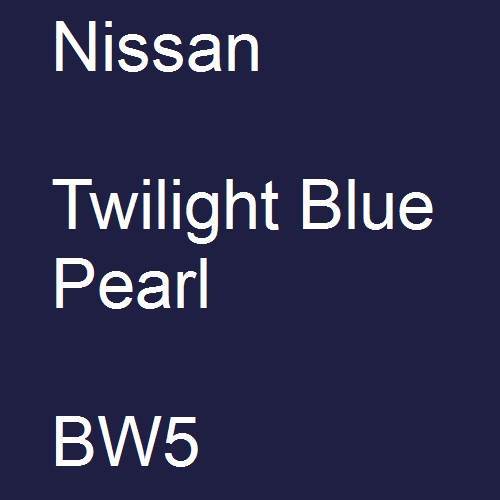 Nissan, Twilight Blue Pearl, BW5.